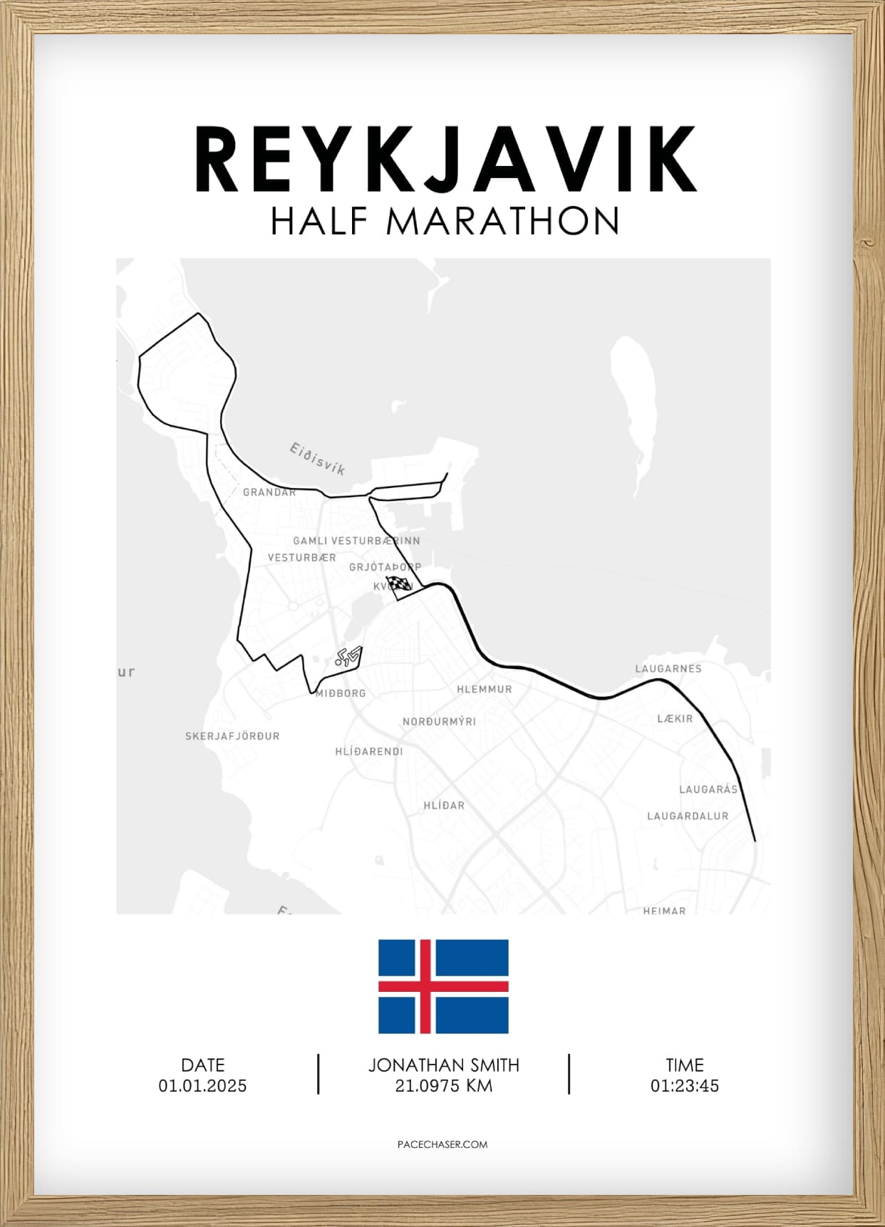Halbmarathon Reykjavik Poster