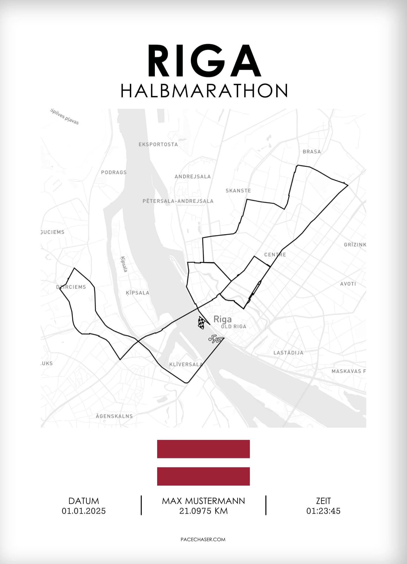 Halbmarathon Riga Poster