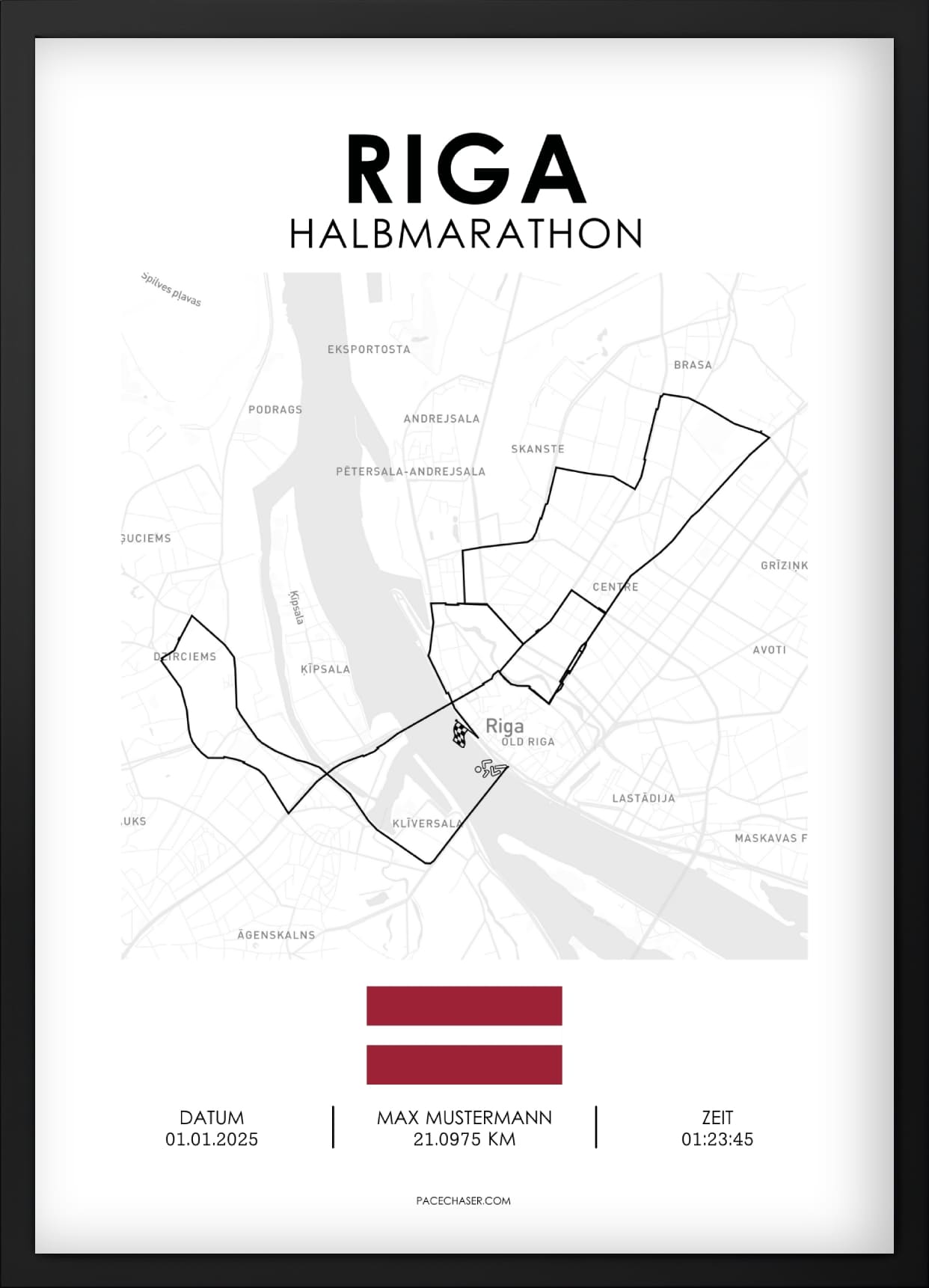 Halbmarathon Riga Poster