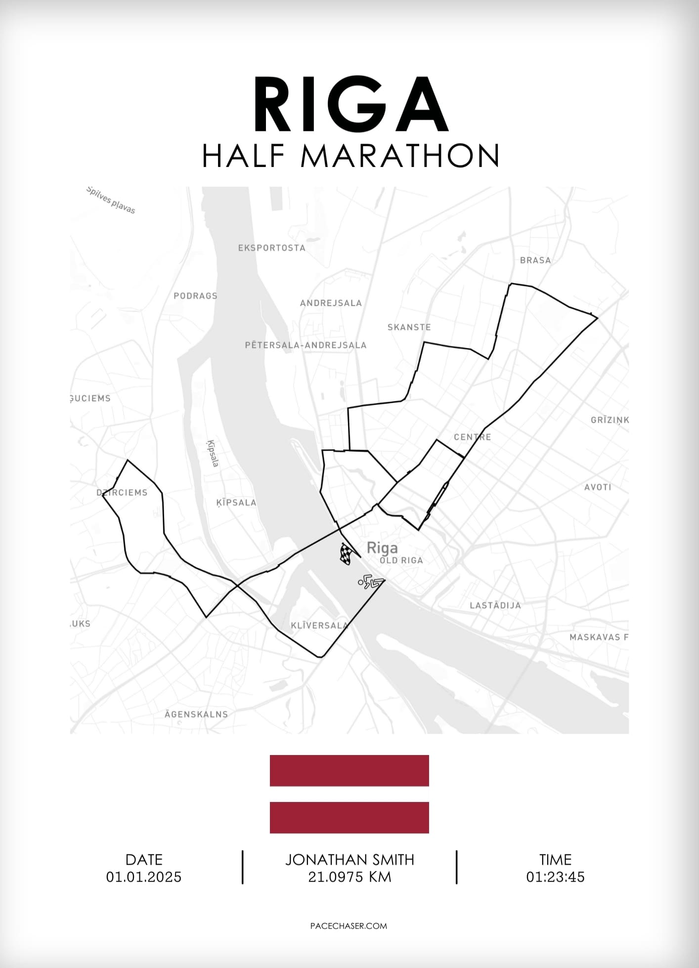 Halbmarathon Riga Poster