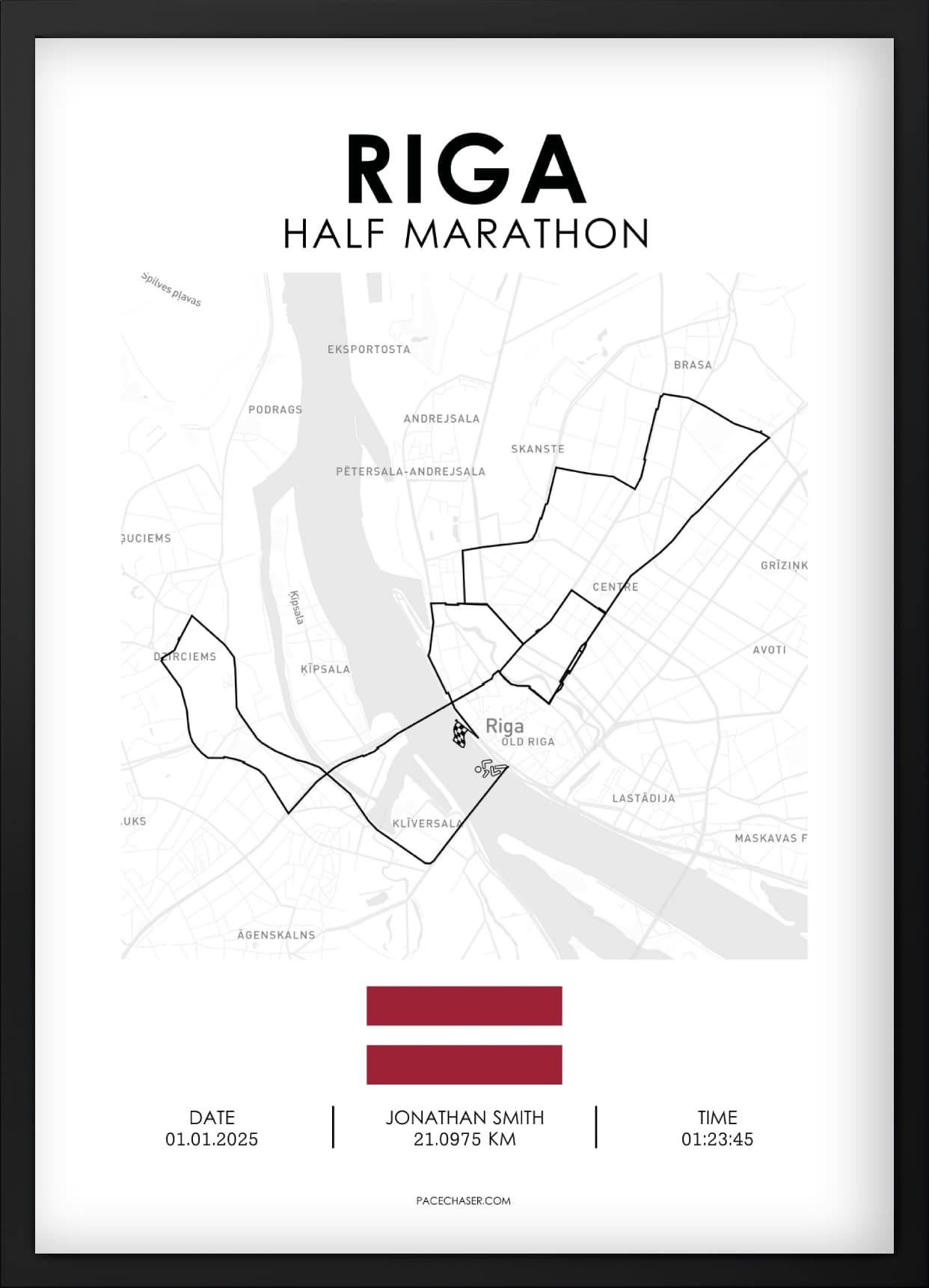 Halbmarathon Riga Poster