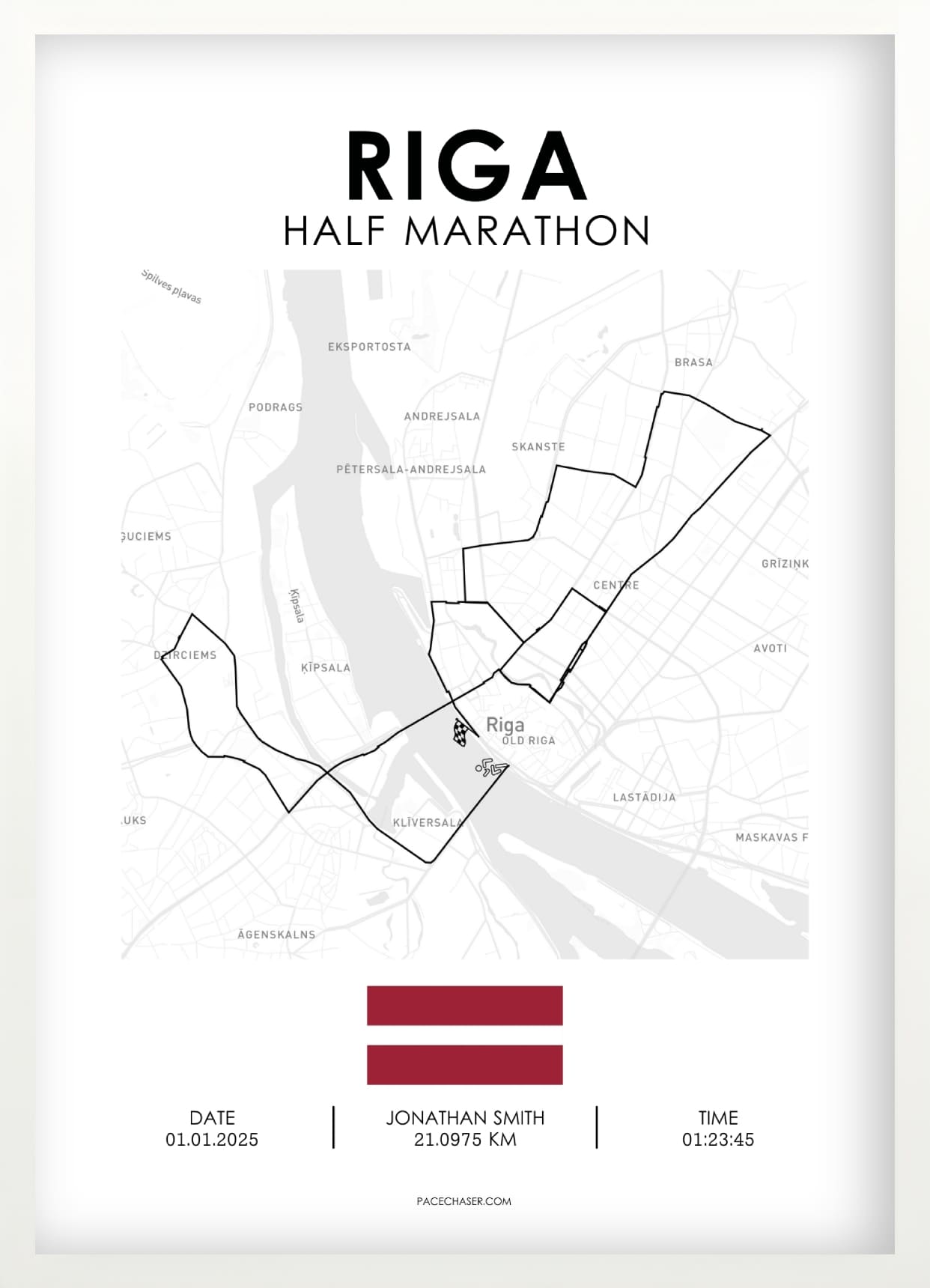 Halbmarathon Riga Poster