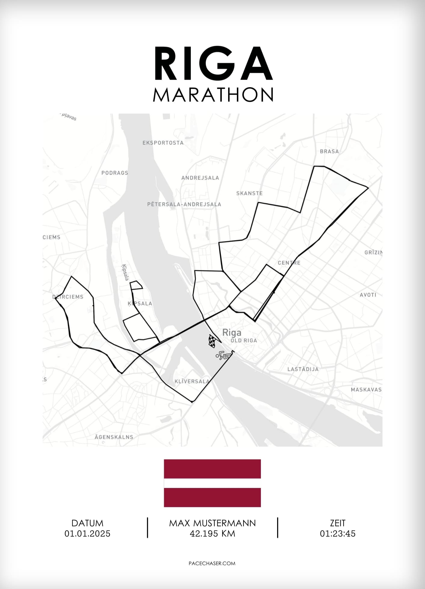 Marathon Riga Poster