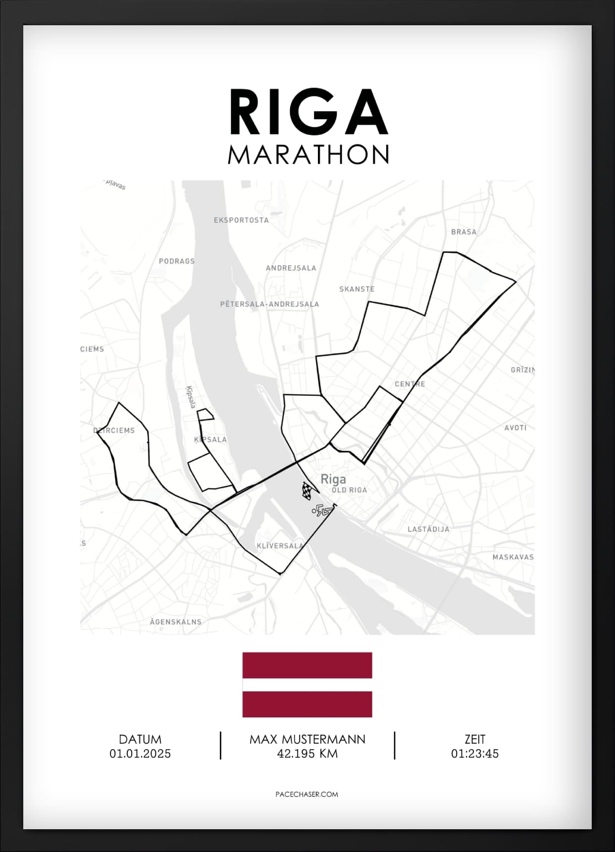 Marathon Riga Poster