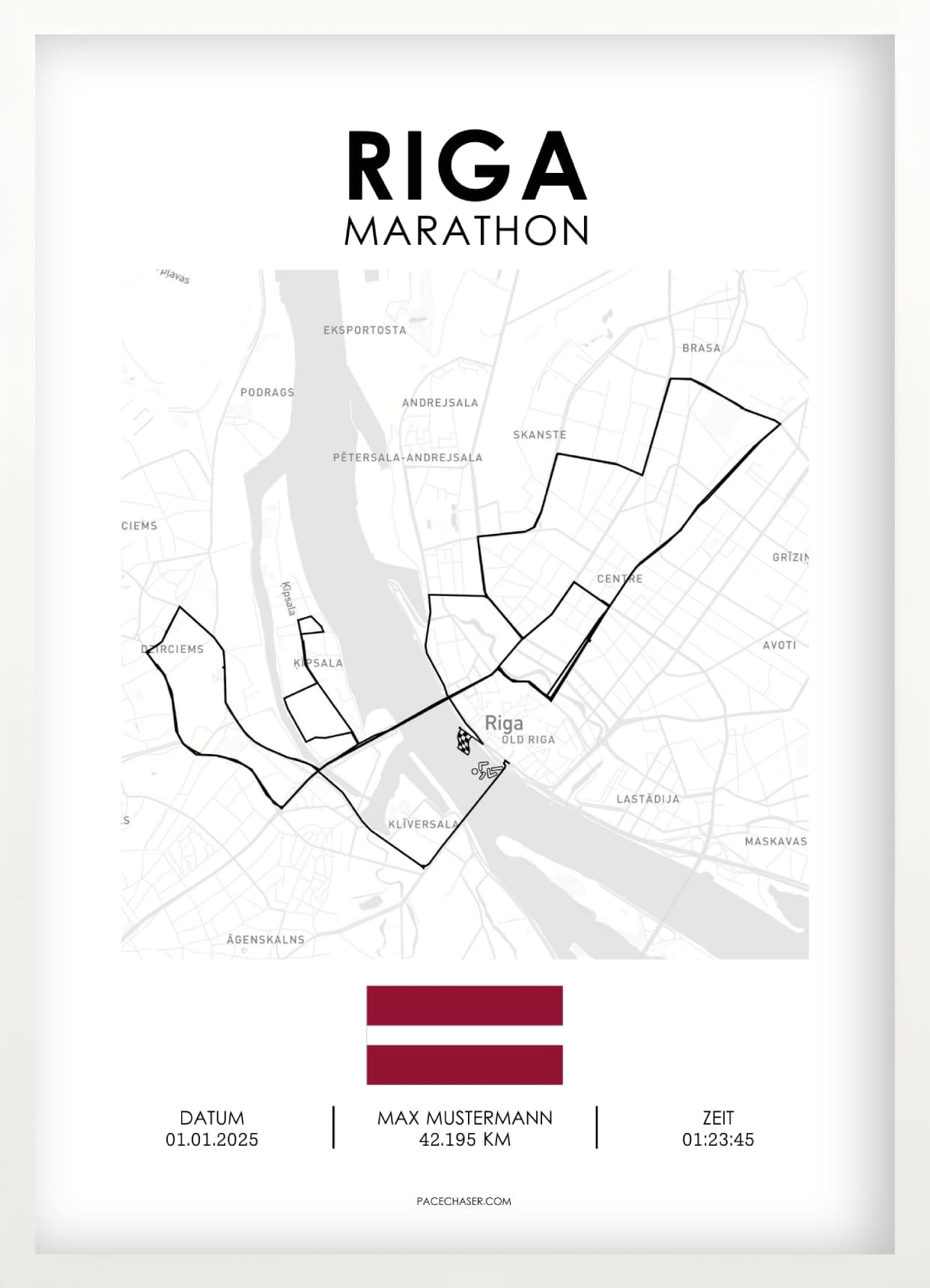 Marathon Riga Poster
