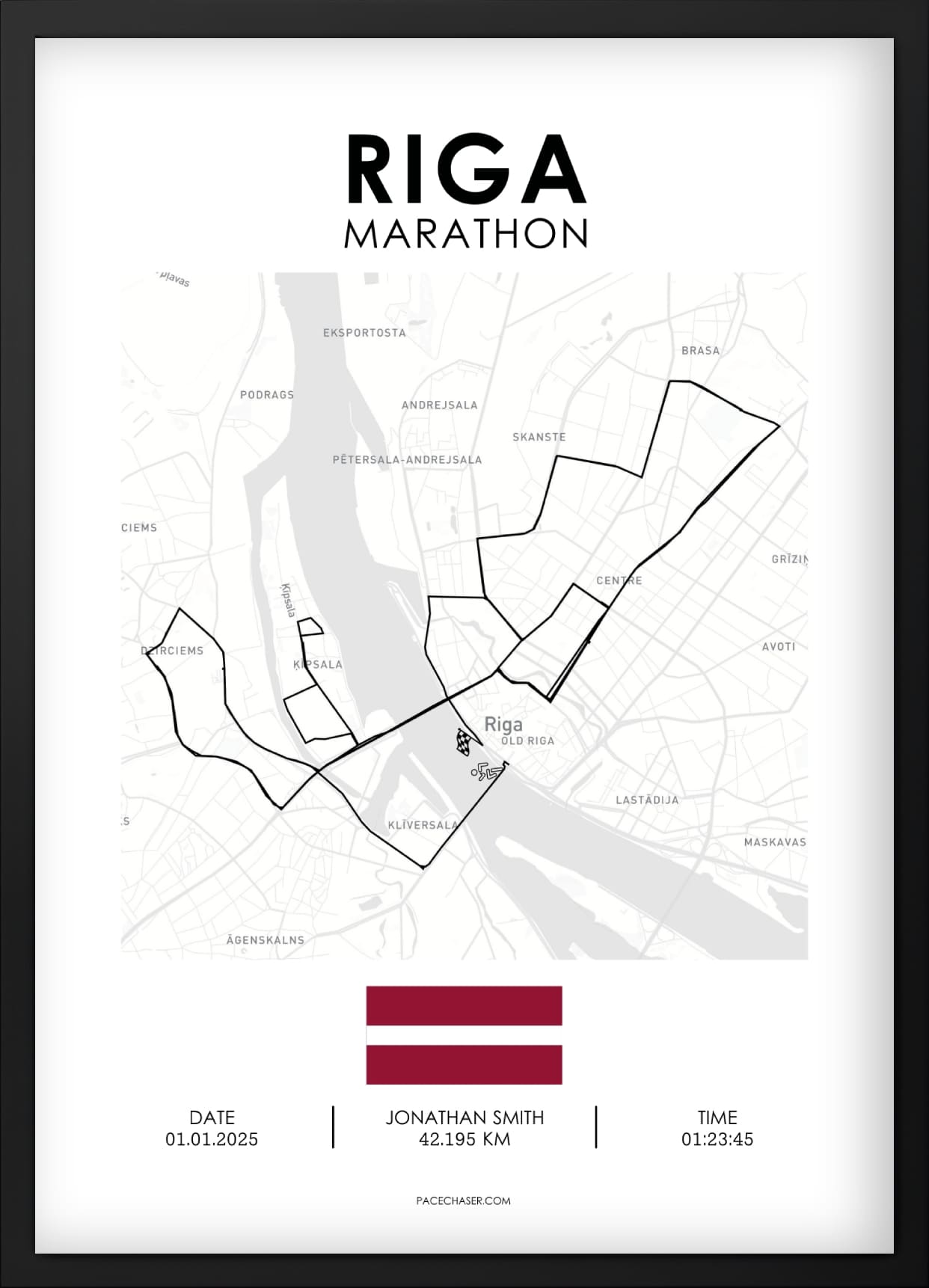 Marathon Riga Poster