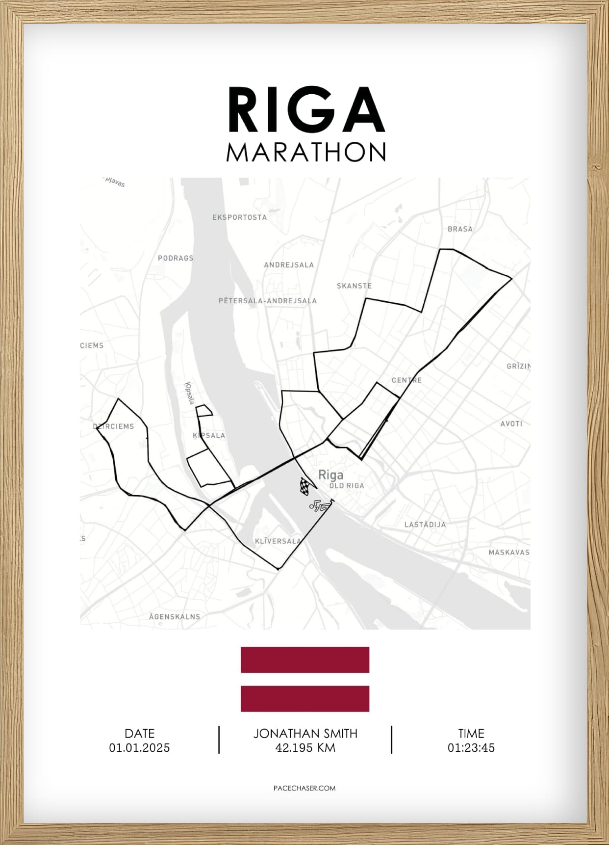 Marathon Riga Poster