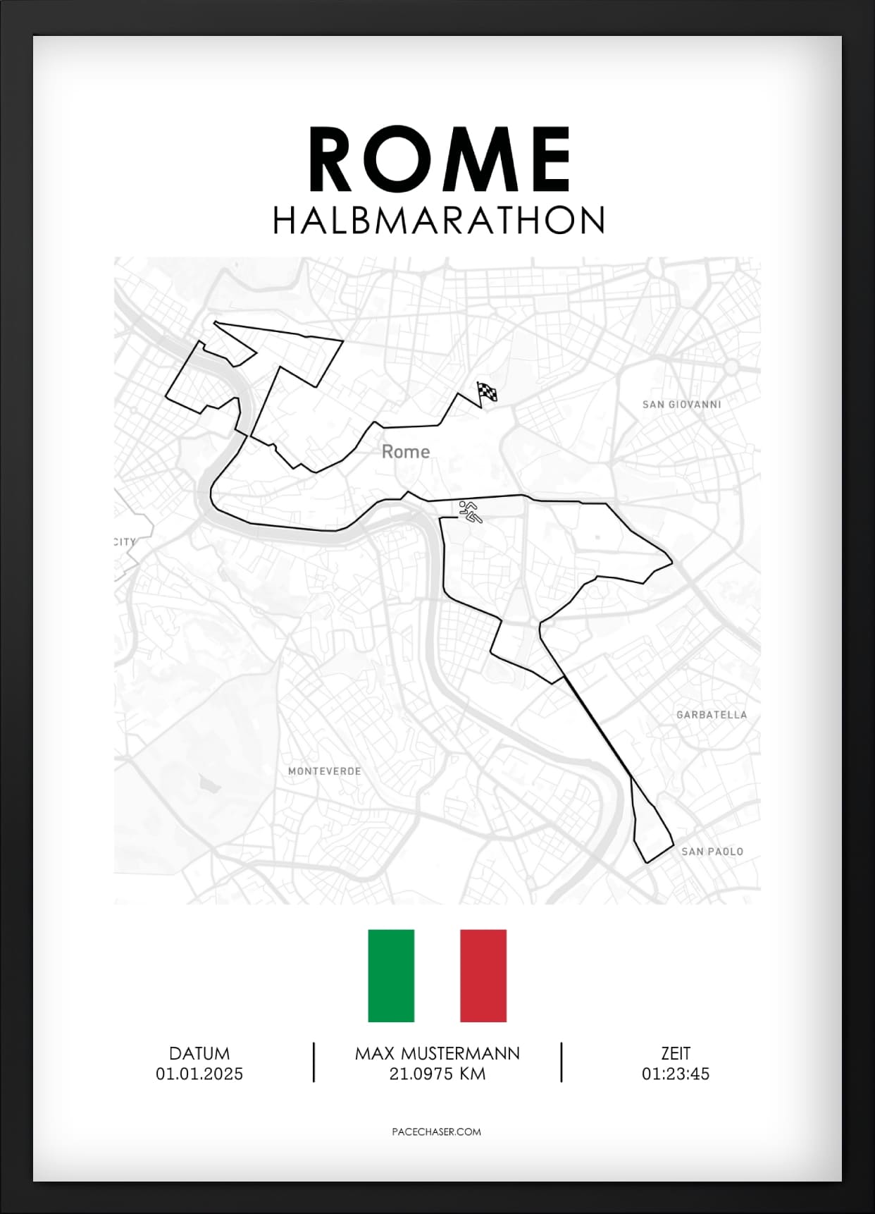 Halbmarathon Rom Poster