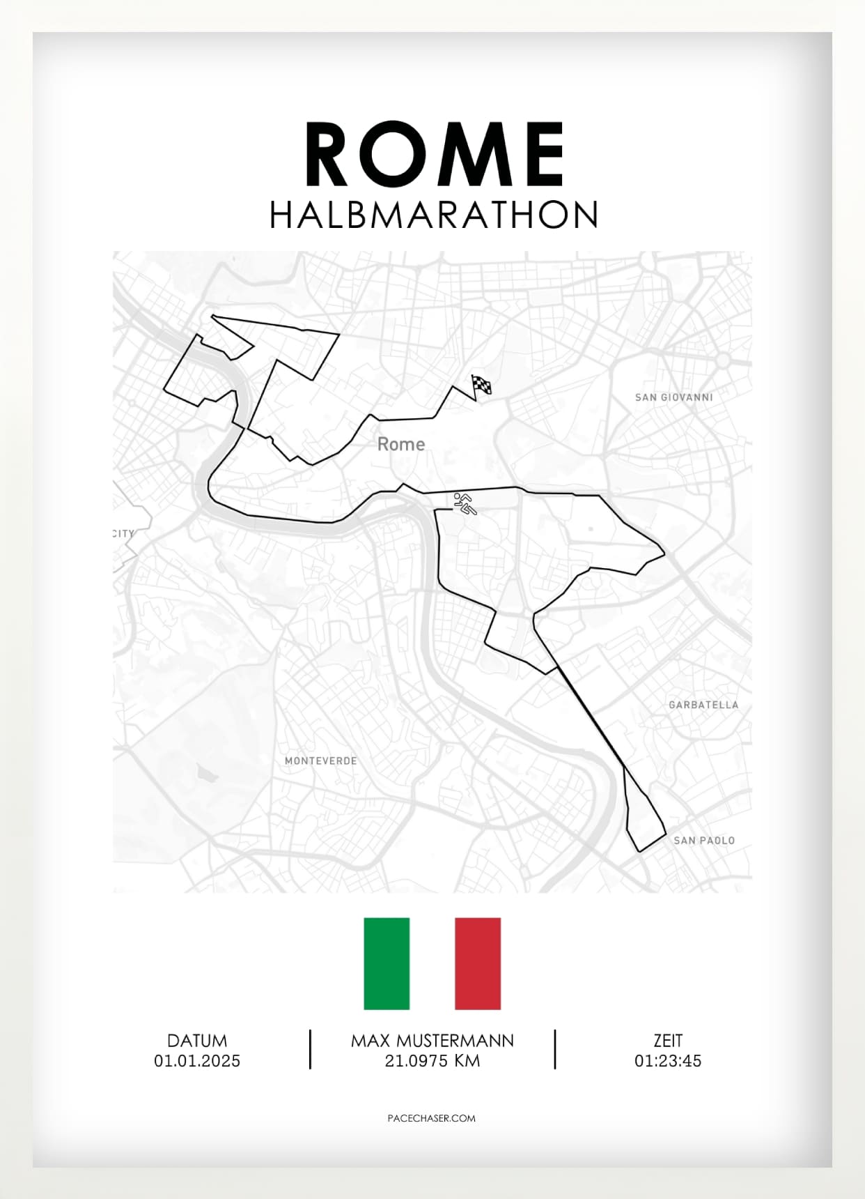 Halbmarathon Rom Poster