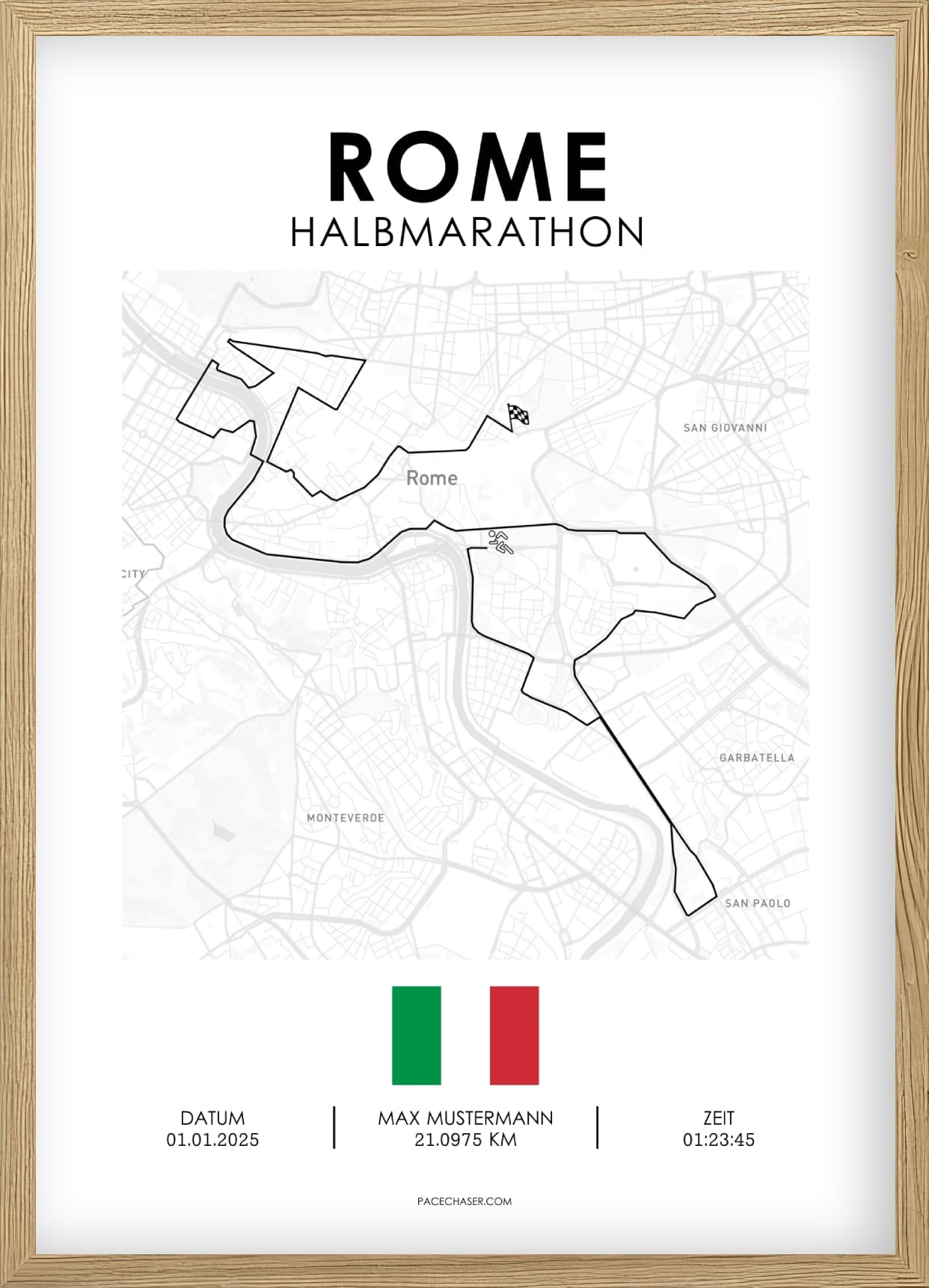 Halbmarathon Rom Poster