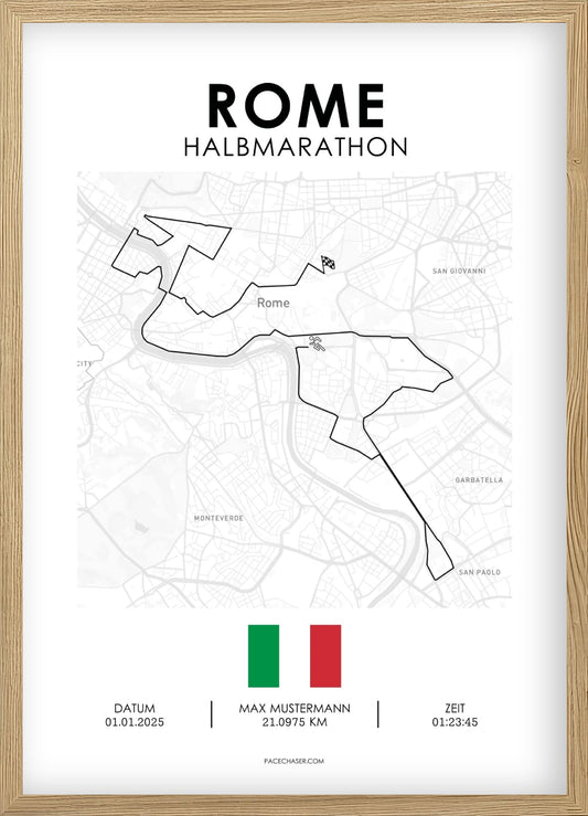 Halbmarathon Rom Poster