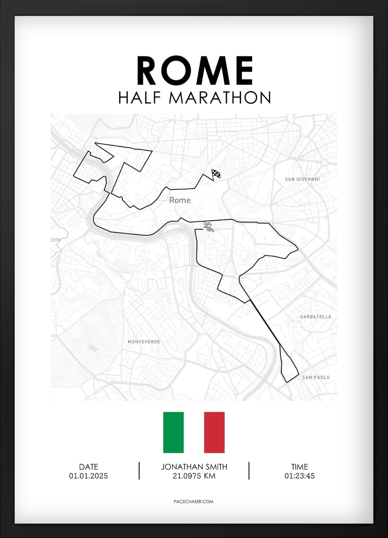 Halbmarathon Rom Poster