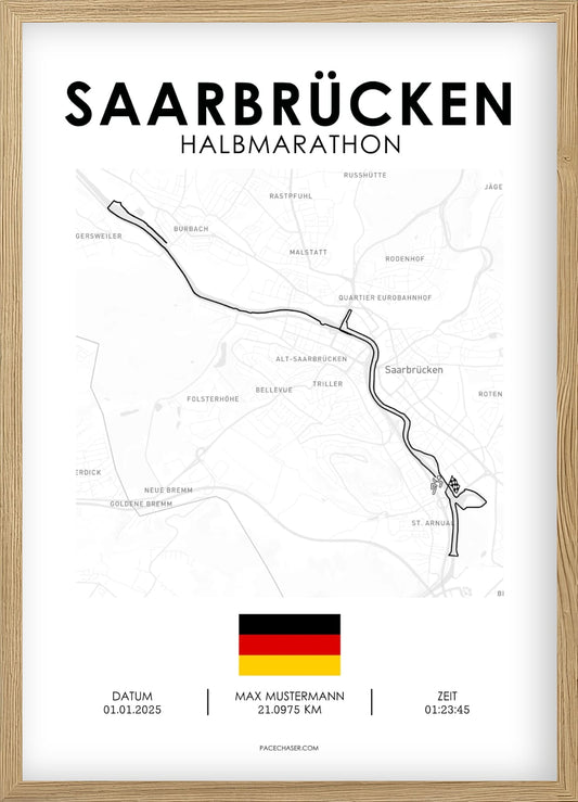 Halbmarathon Saarbrücken Poster