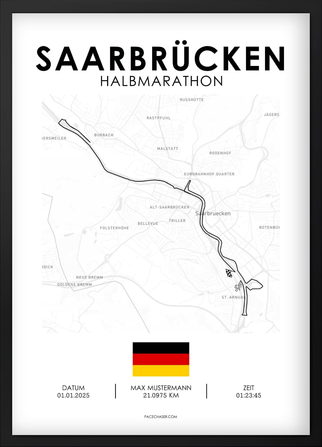 Halbmarathon Saarbrücken Poster