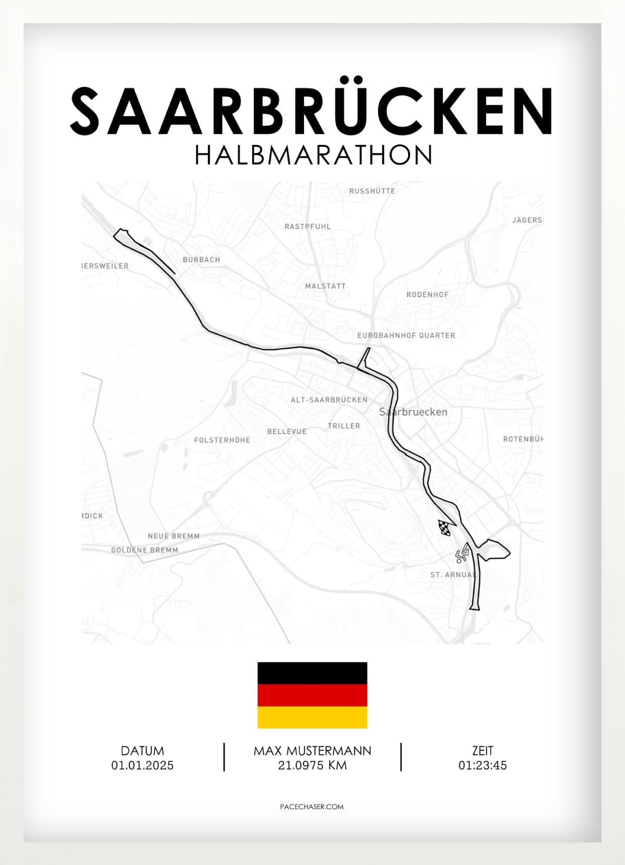 Halbmarathon Saarbrücken Poster