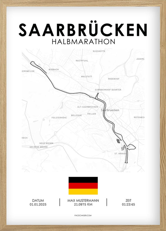 Halbmarathon Saarbrücken Poster