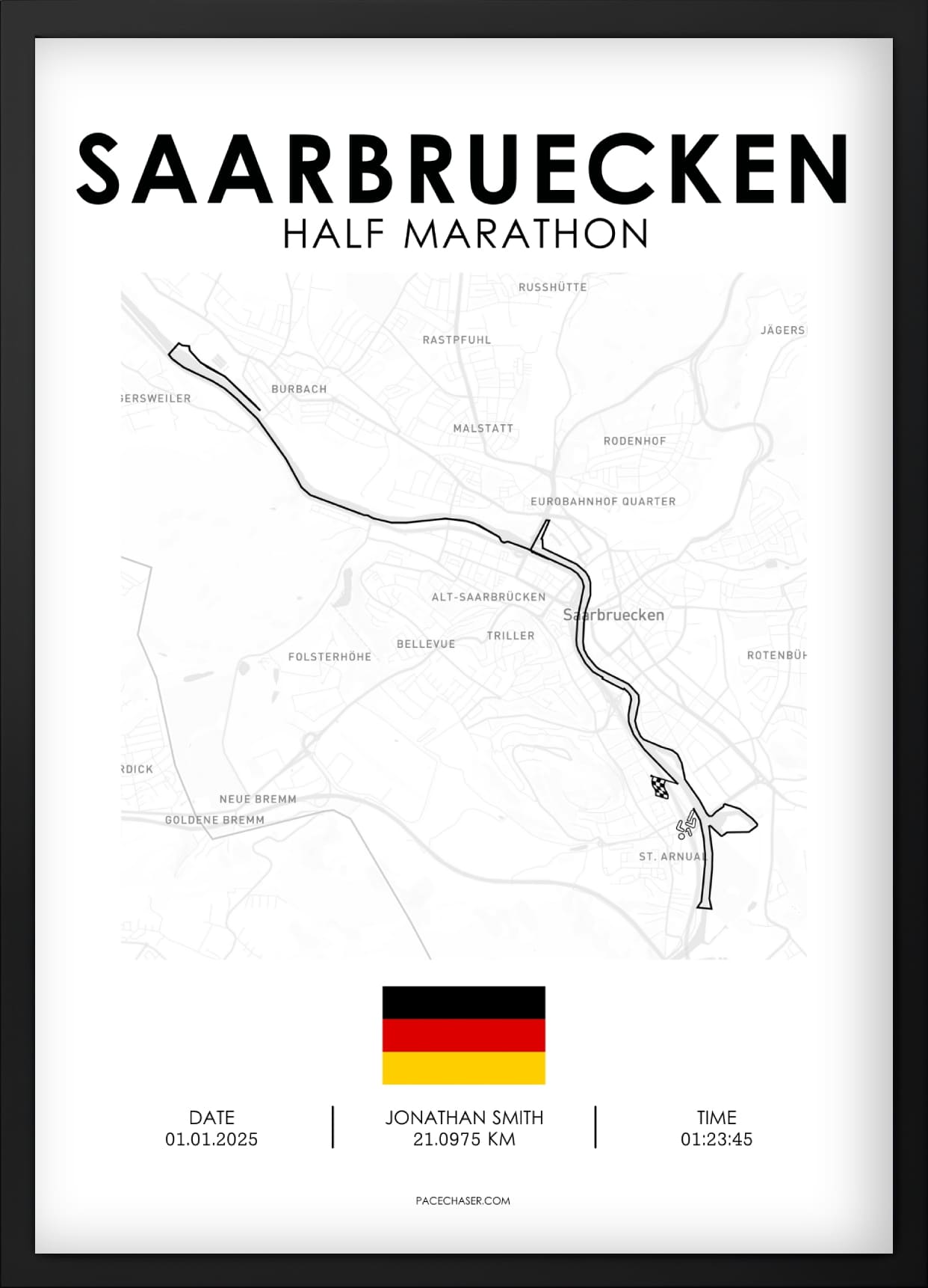 Halbmarathon Saarbrücken Poster