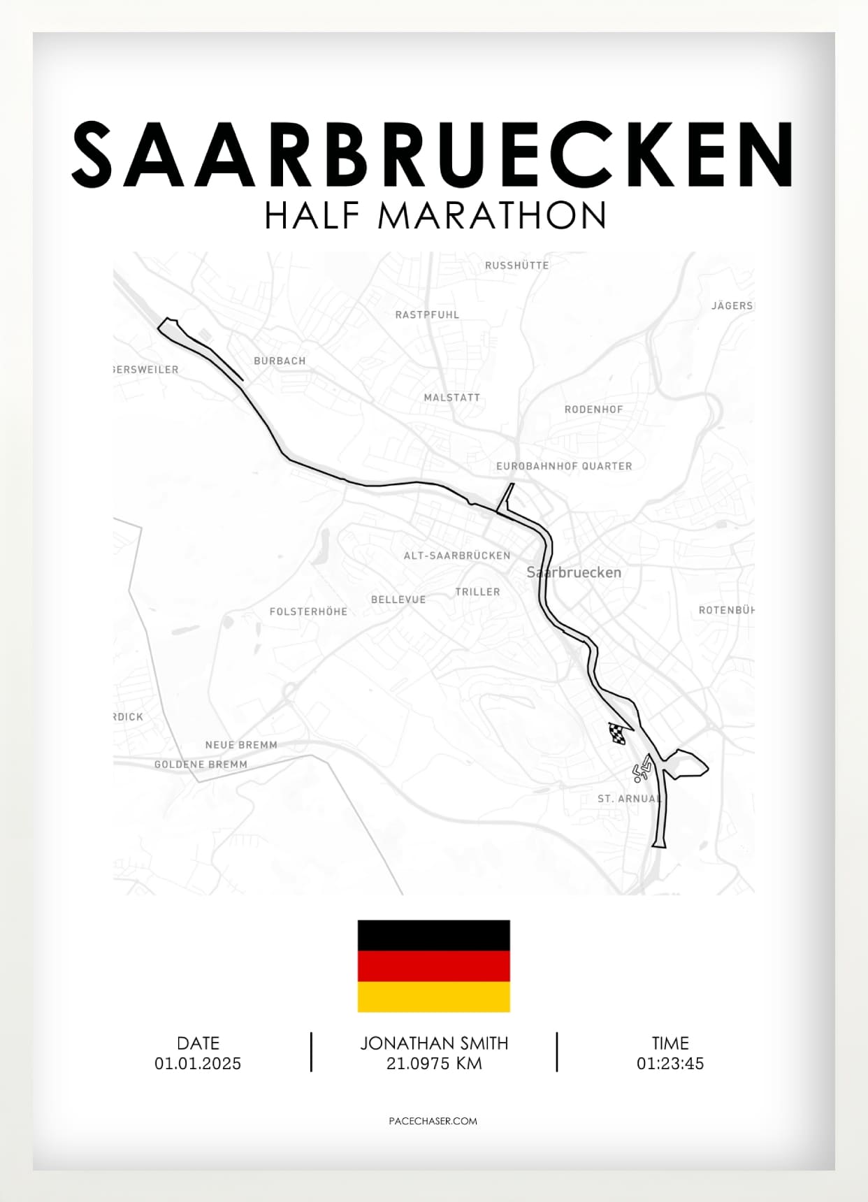 Halbmarathon Saarbrücken Poster