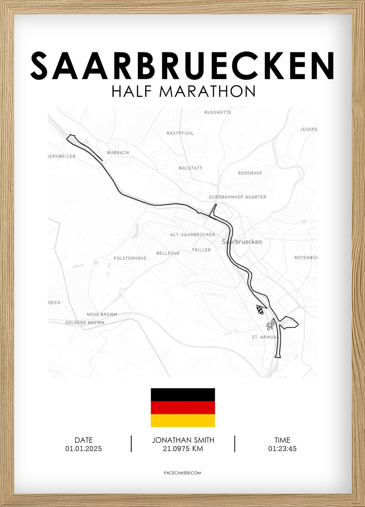 Halbmarathon Saarbrücken Poster