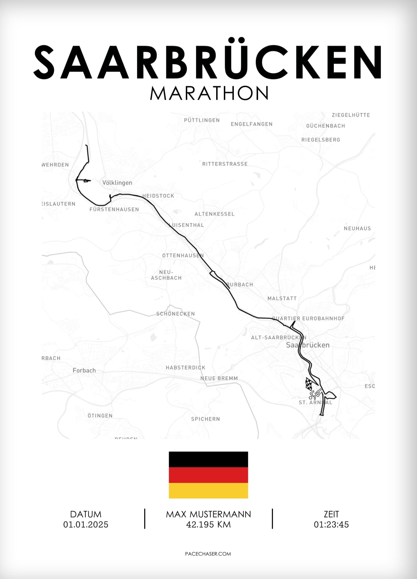 Marathon Saarbrücken Poster