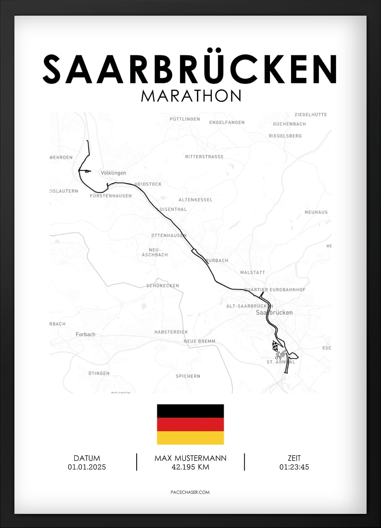 Marathon Saarbrücken Poster