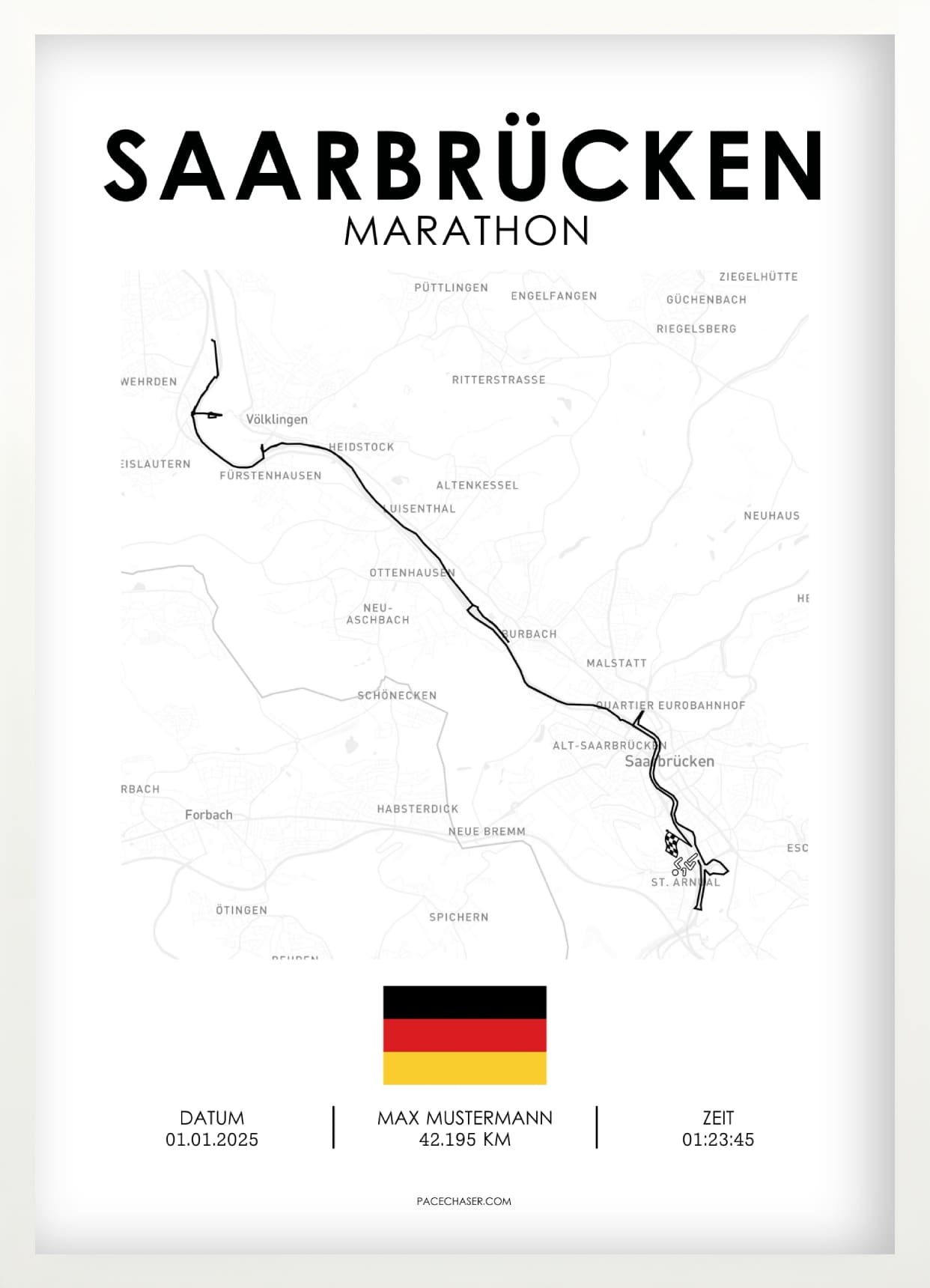 Marathon Saarbrücken Poster
