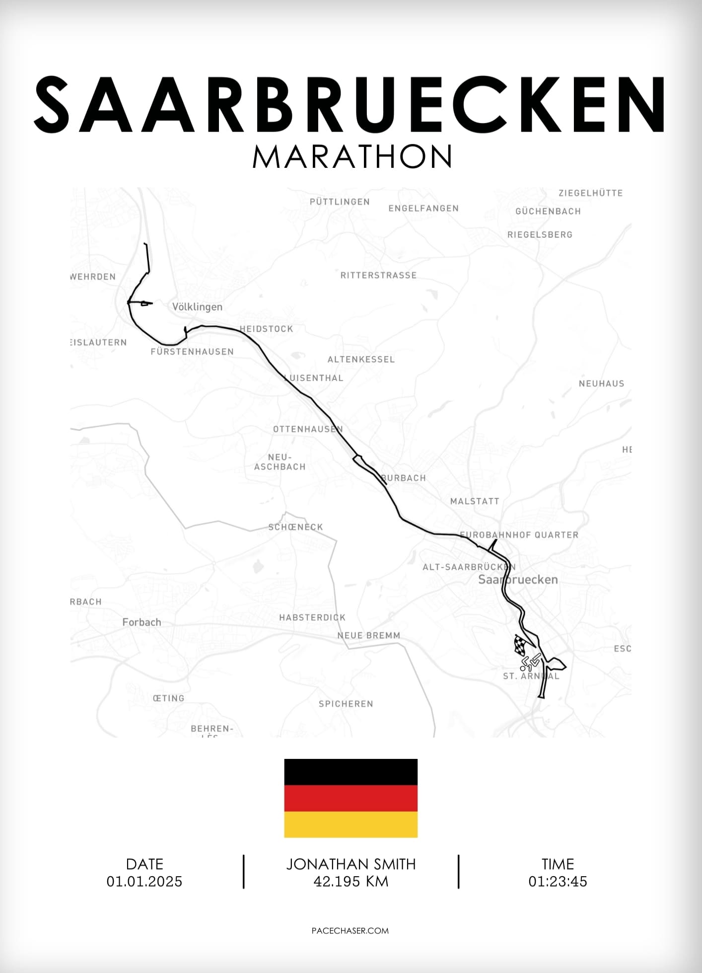 Marathon Saarbrücken Poster