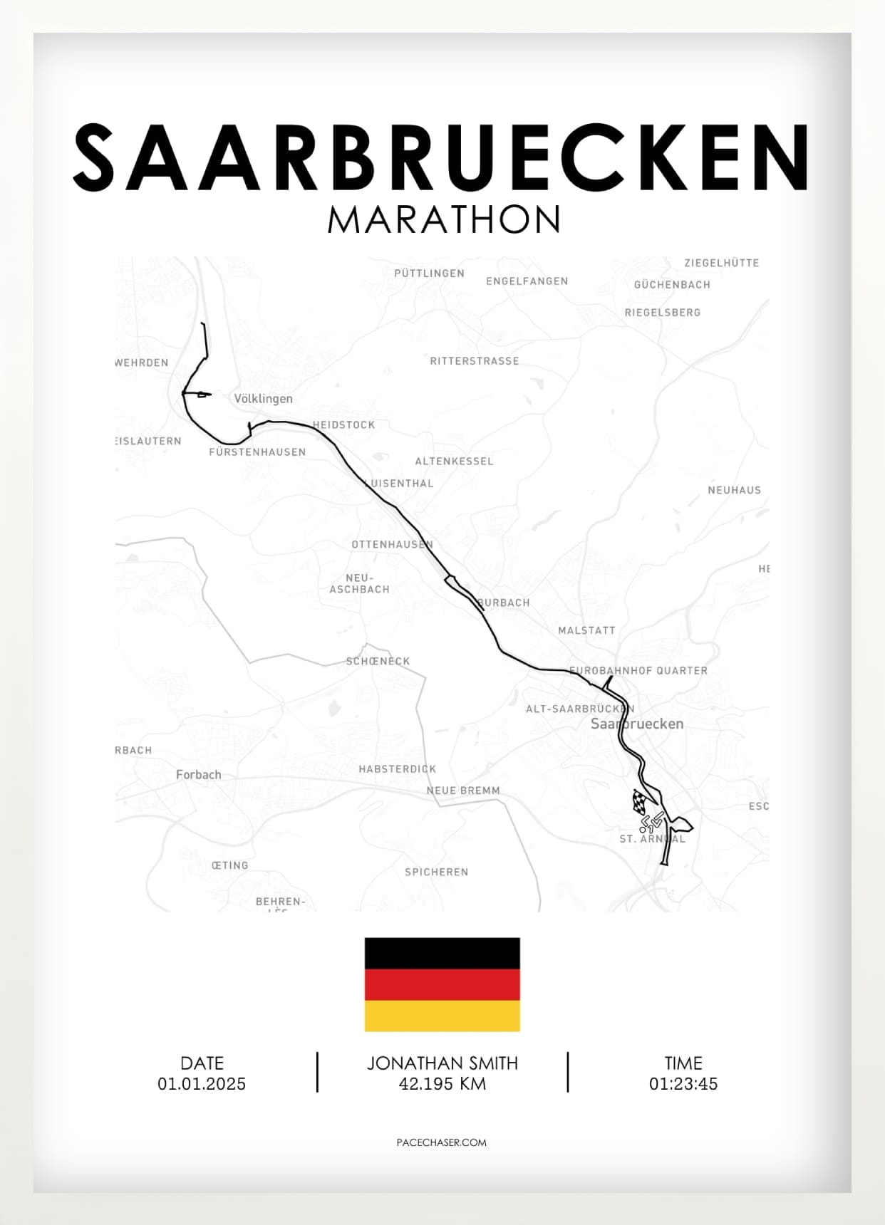 Marathon Saarbrücken Poster
