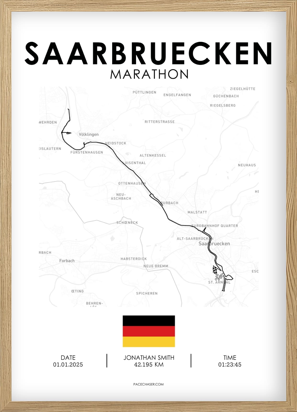 Marathon Saarbrücken Poster