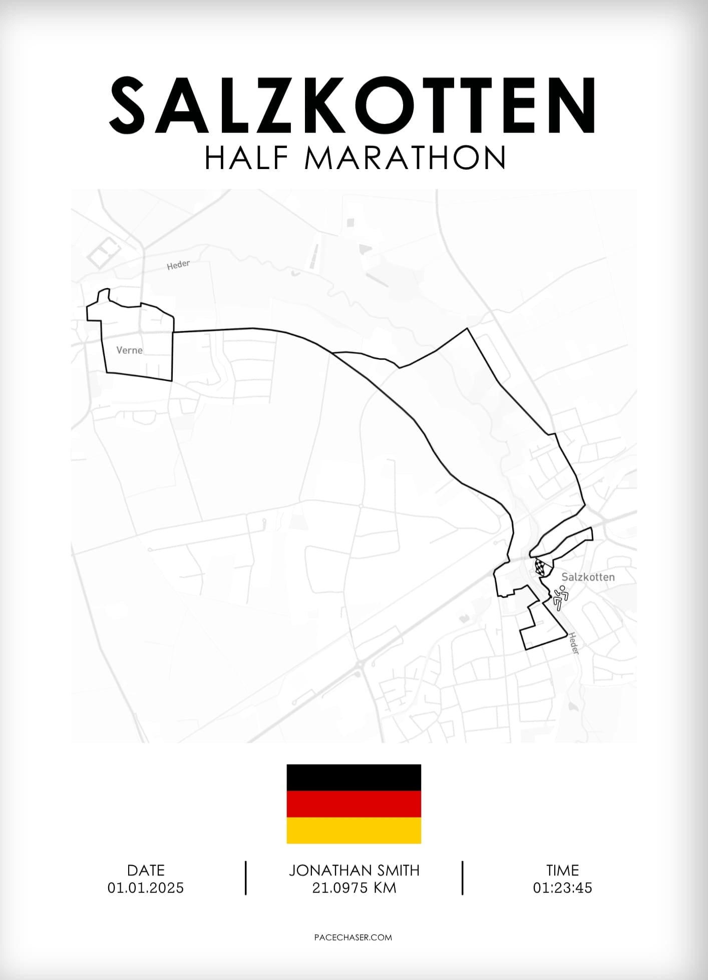 Halbmarathon Salzkotten Poster
