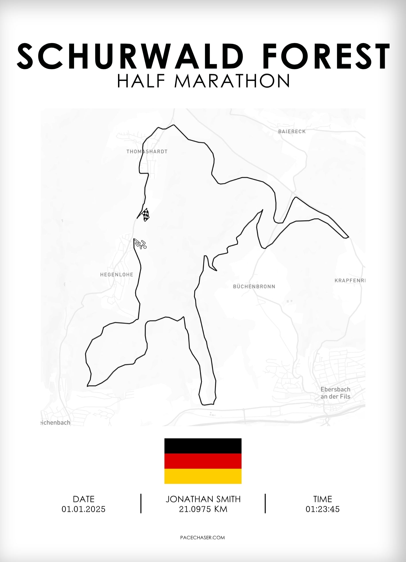 Schurwald Half Marathon Poster