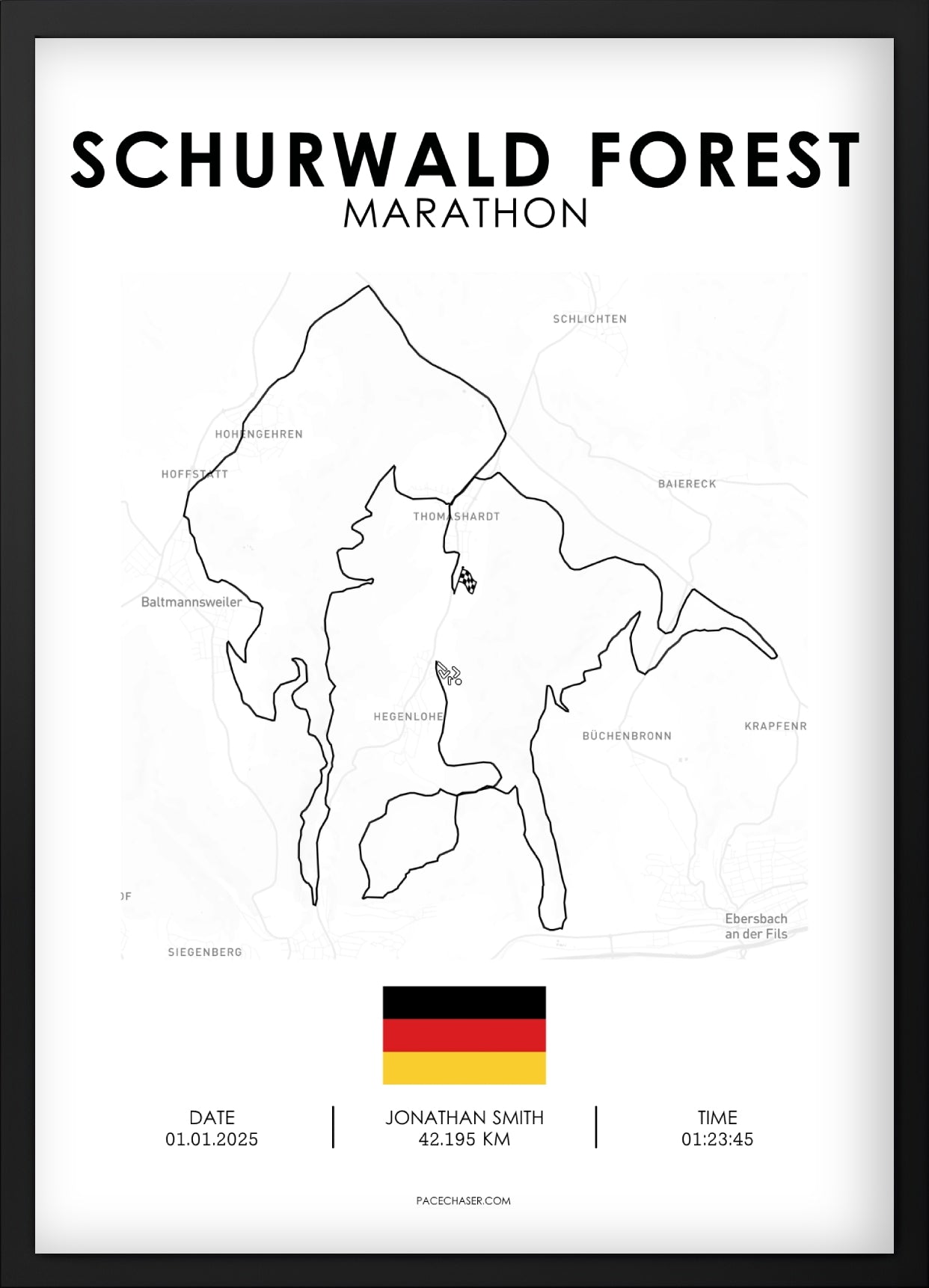Marathon Schurwald Poster