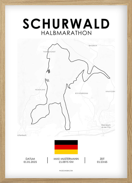 Halvmaraton Schurwald plakat