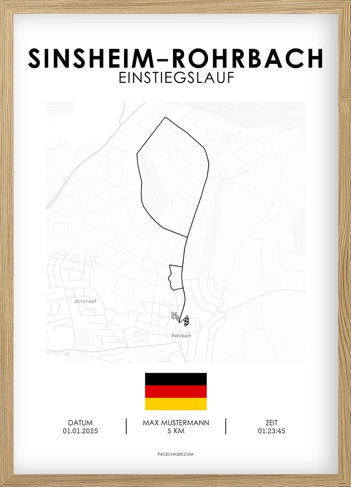 Sinsheim-Rohrbach Laufposter (Marathon/ Halbmarathon / Der Klassiker / Einstiegslauf)