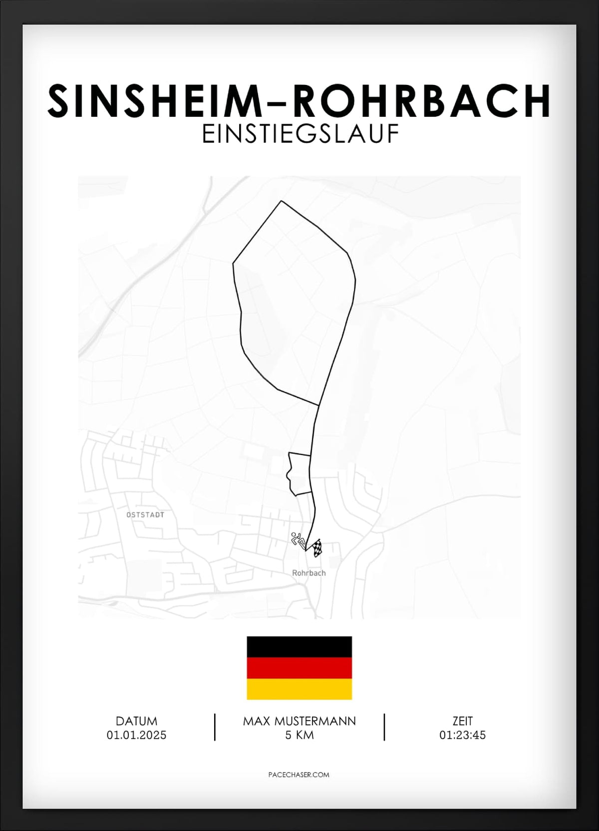 Sinsheim-Rohrbach Laufposter (Marathon/ Halbmarathon / Der Klassiker / Einstiegslauf)