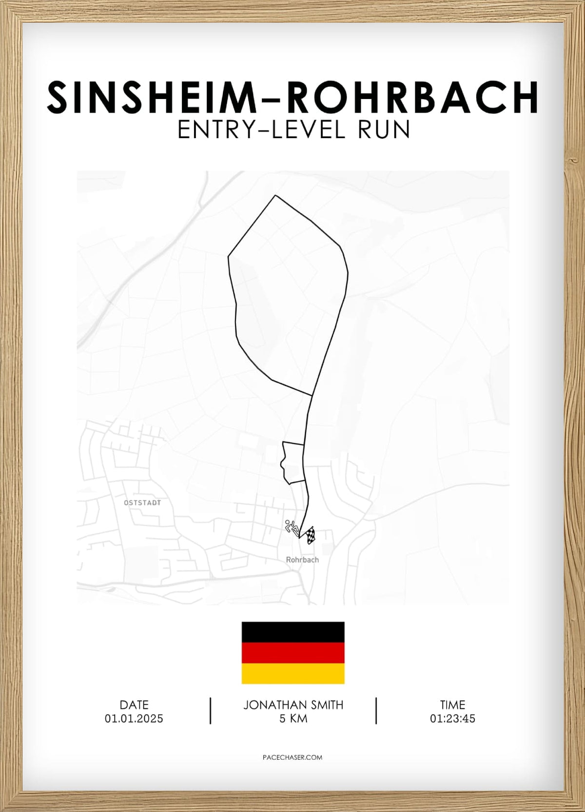 Sinsheim-Rohrbach Laufposter (Marathon/ Halbmarathon / Der Klassiker / Einstiegslauf)