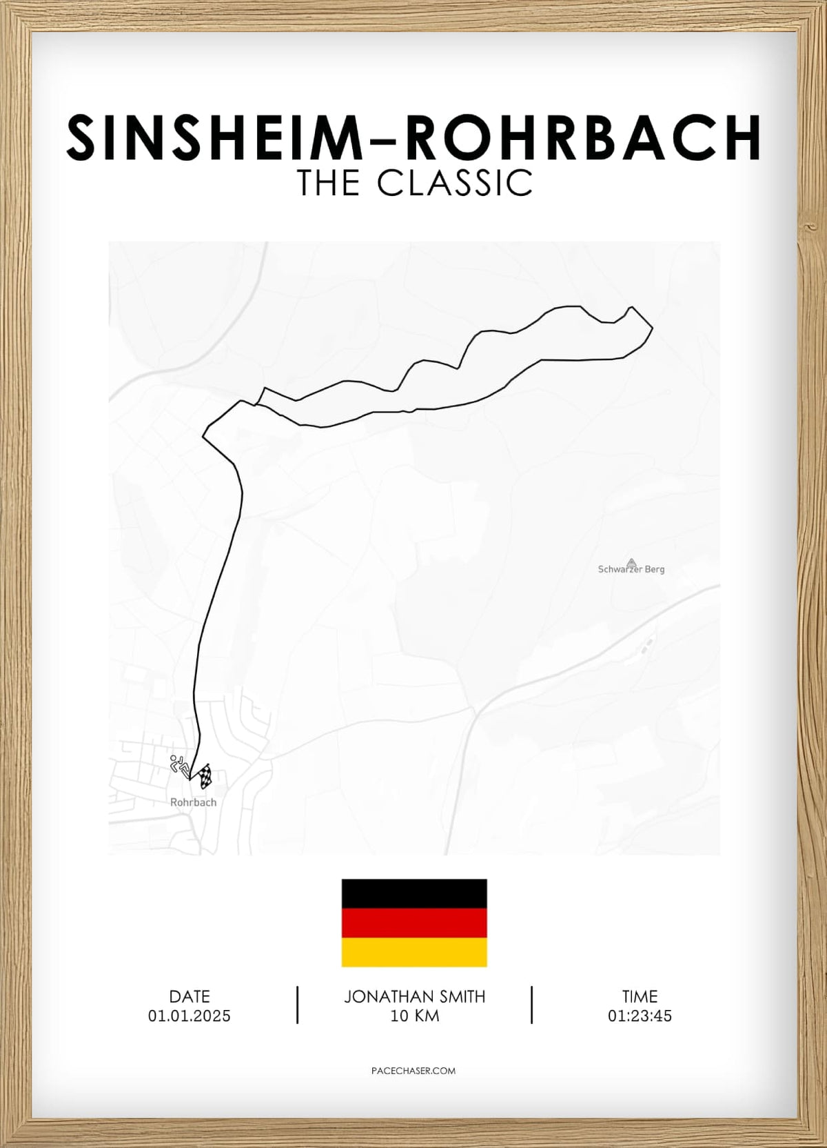 Sinsheim-Rohrbach Laufposter (Marathon/ Halbmarathon / Der Klassiker / Einstiegslauf)