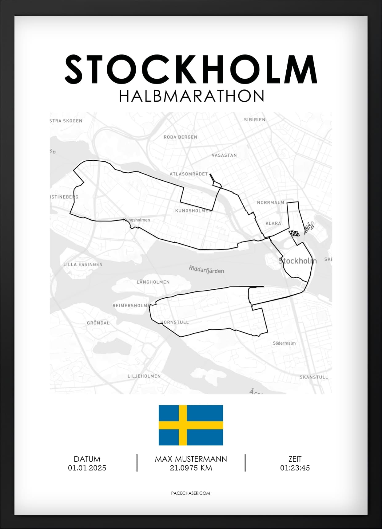 Halbmarathon Stockholm Poster (adidas)