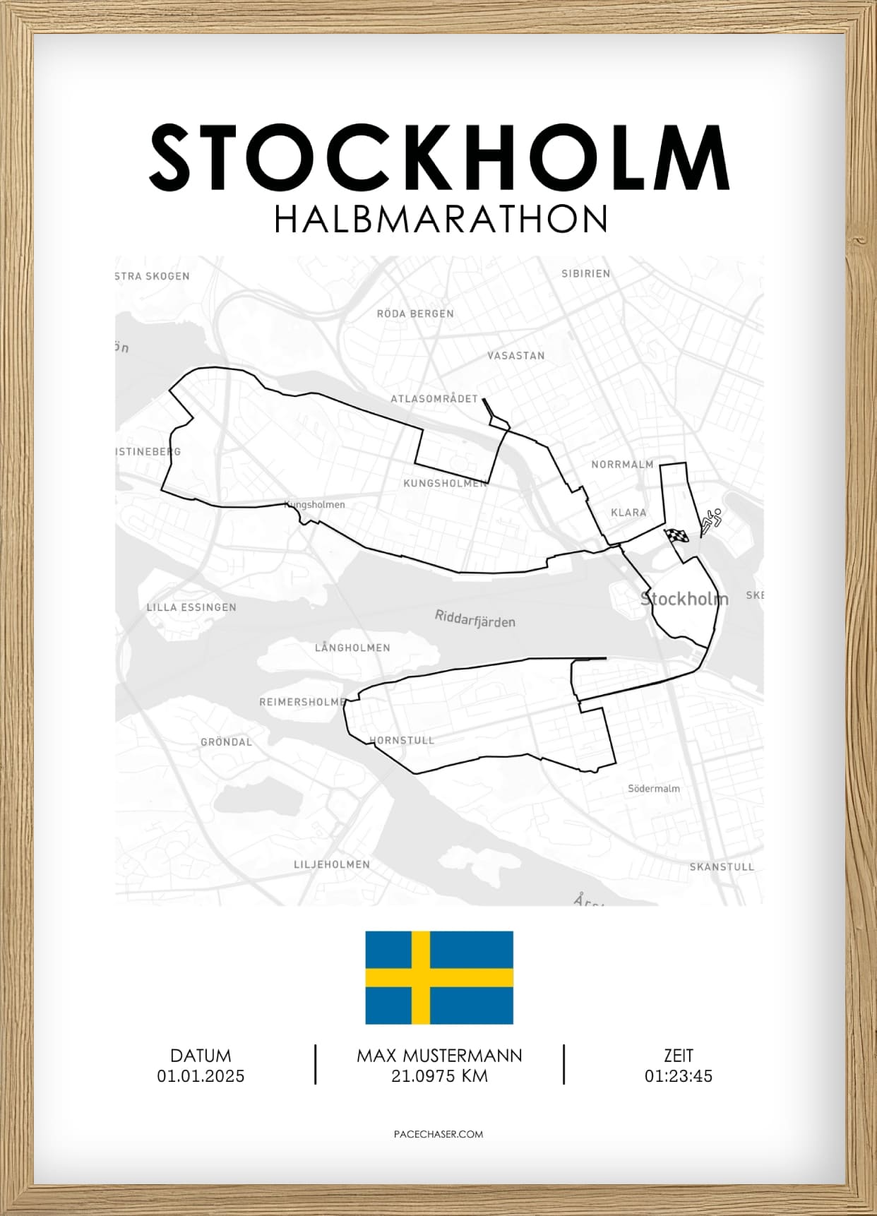 Halbmarathon Stockholm Poster (adidas)