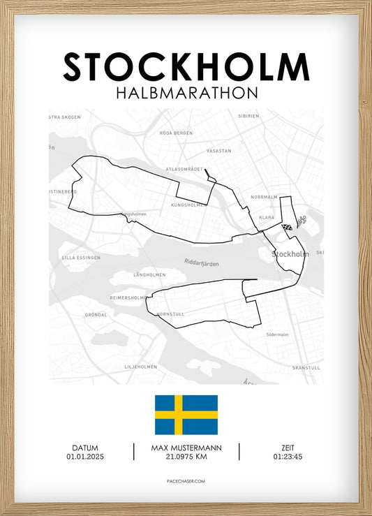 Halbmarathon Stockholm Poster (adidas)