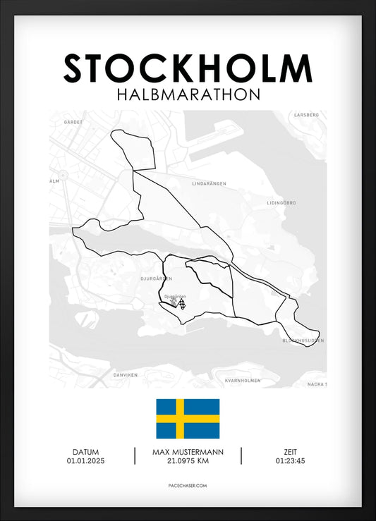 Halbmarathon Stockholm Poster (Prämiarhalvan)