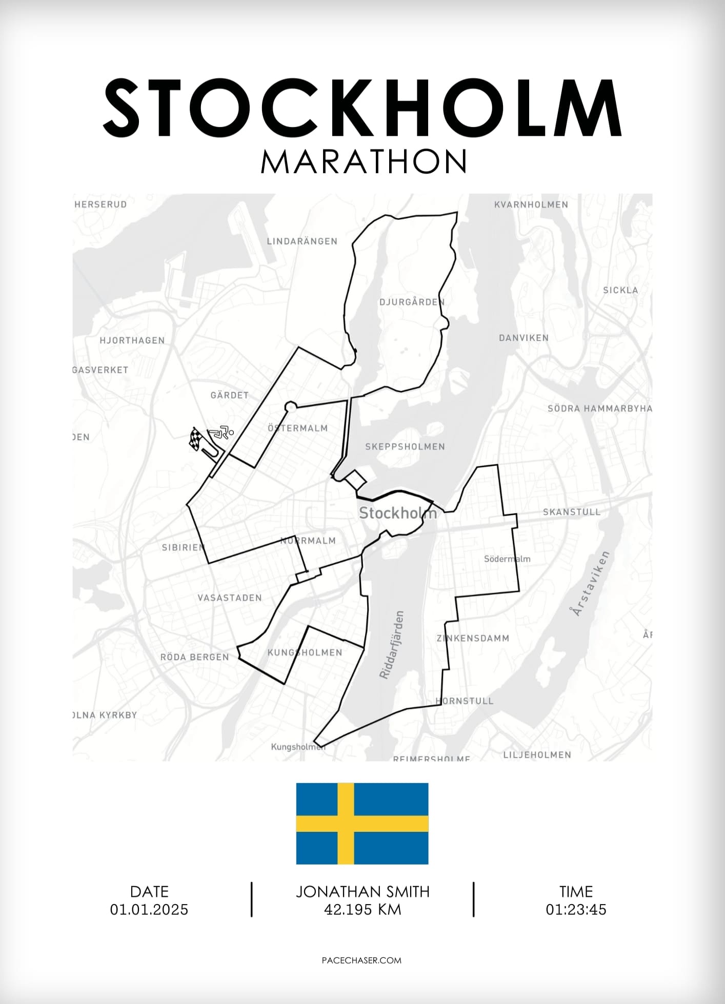 Marathon Stockholm Poster