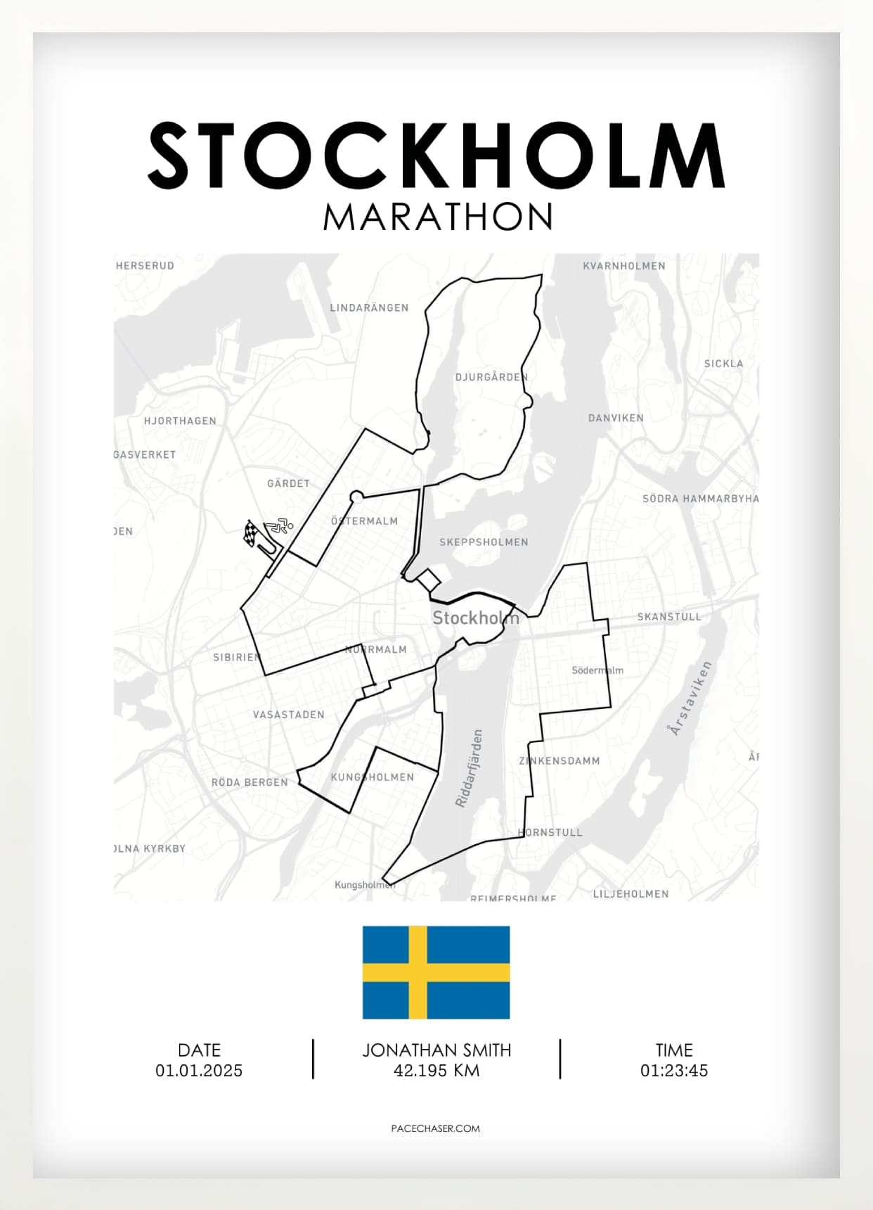 Marathon Stockholm Poster