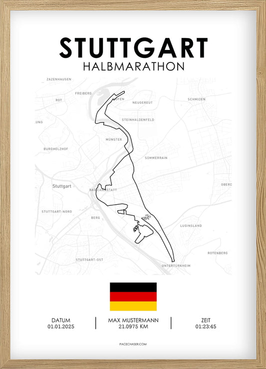 Halvmaraton Stuttgart Plakat