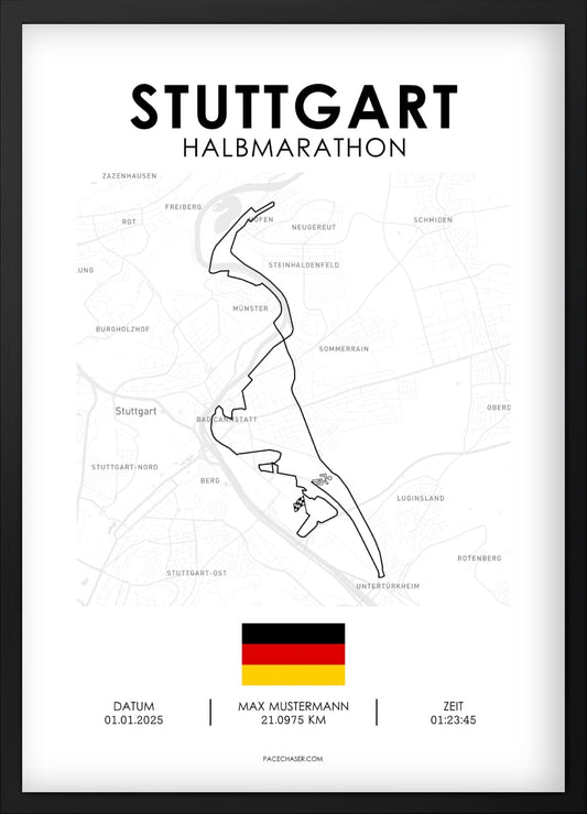Halvmaraton Stuttgart Plakat
