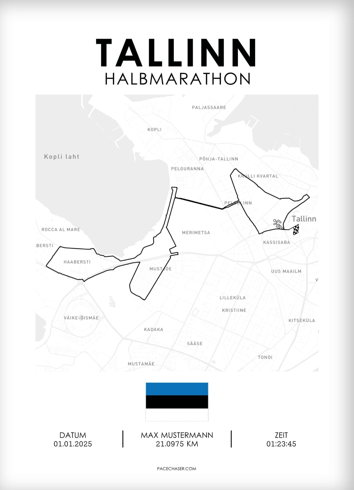 Halbmarathon Tallinn Poster