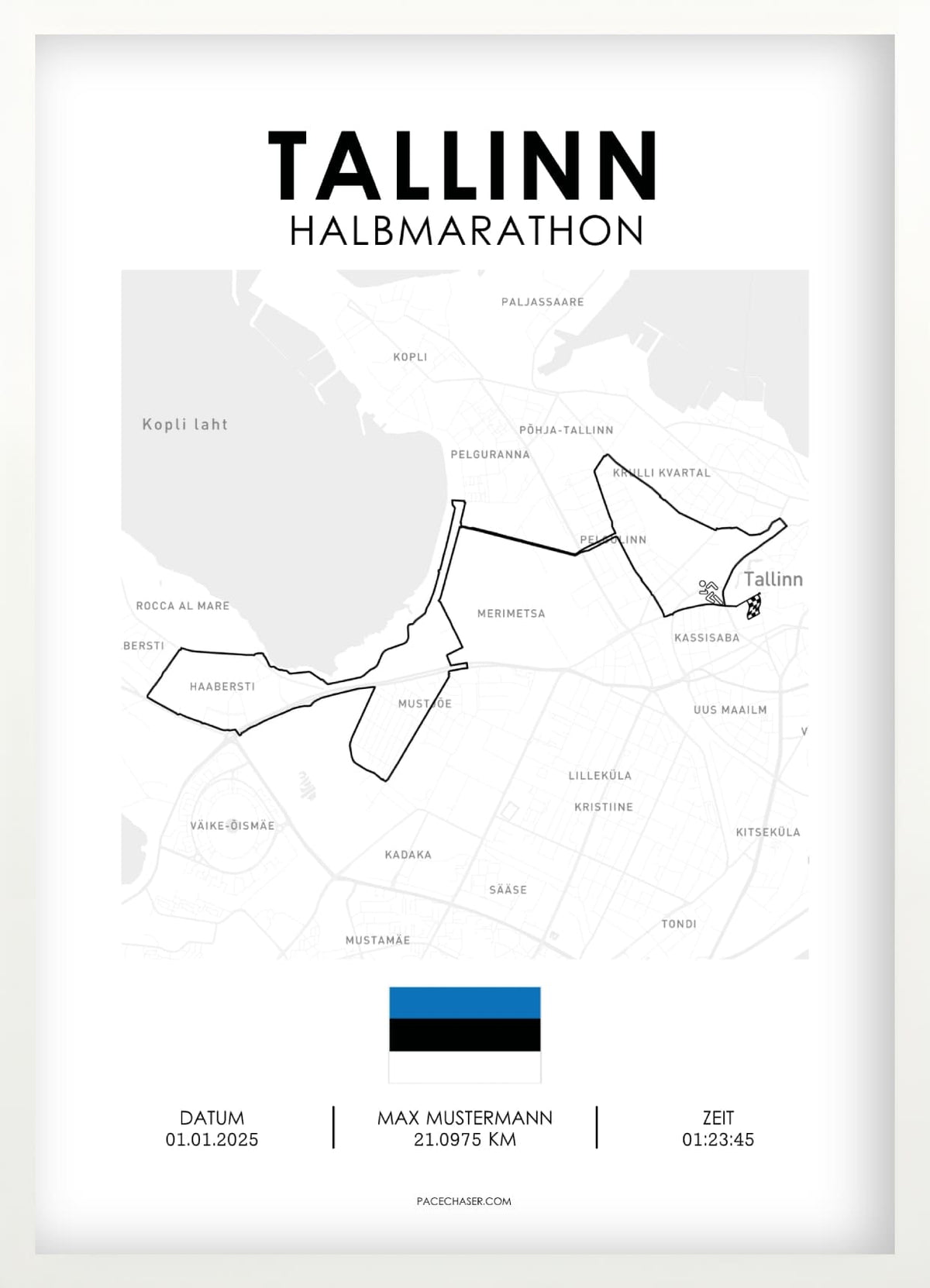 Halbmarathon Tallinn Poster