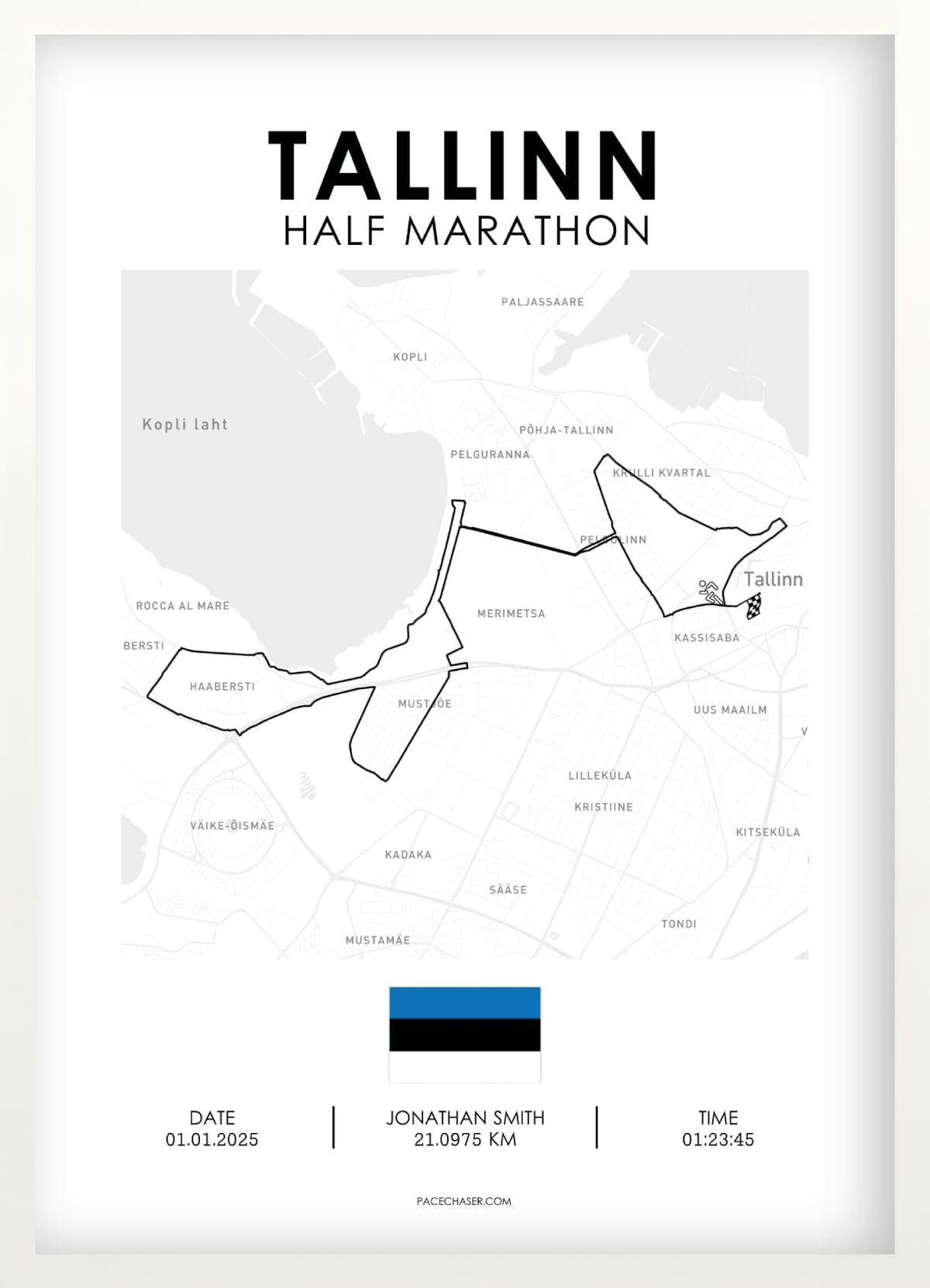 Halbmarathon Tallinn Poster
