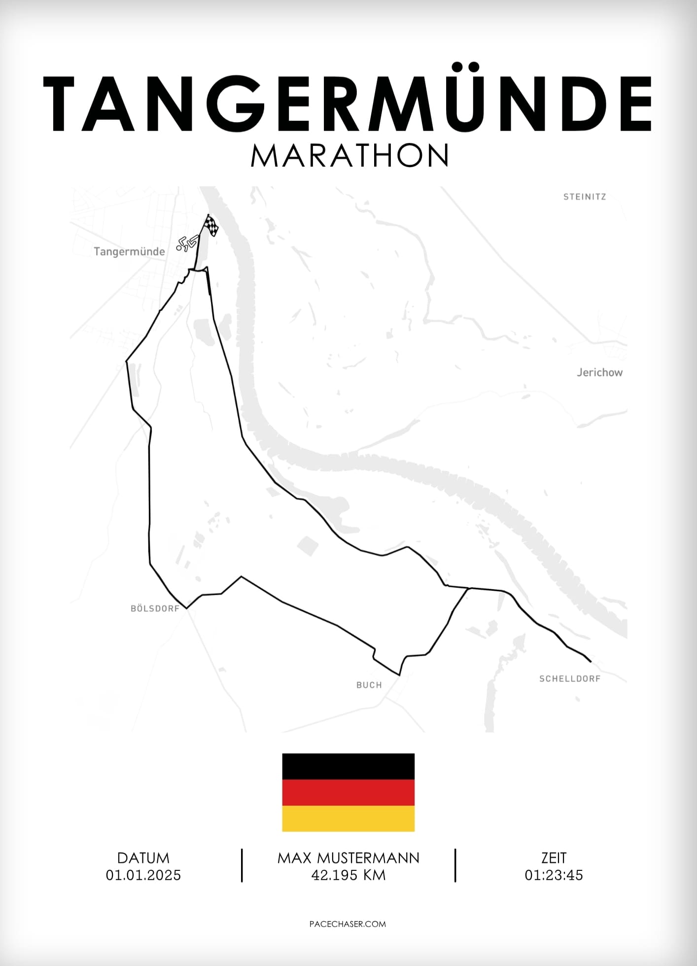 Marathon Tangermünde Poster