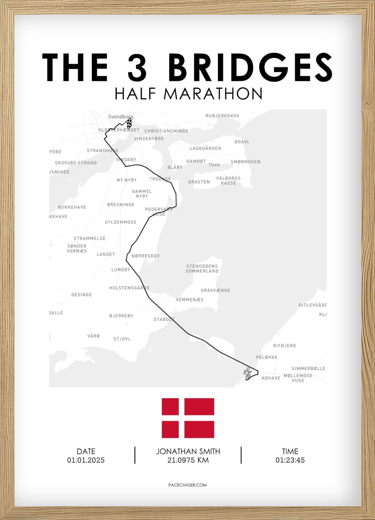 De 3 Broer Halvmarathon Plakat